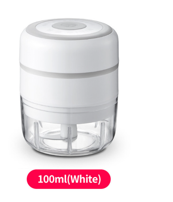 Electric Garlic Smasher Meat Grinder 100 ml White