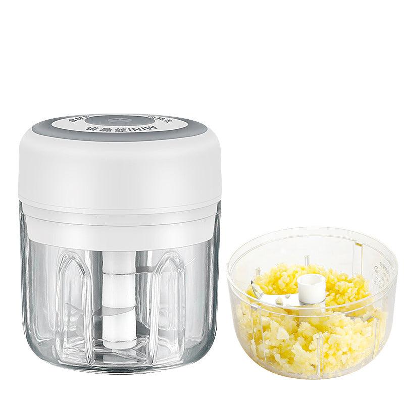Electric Garlic Smasher Meat Grinder White