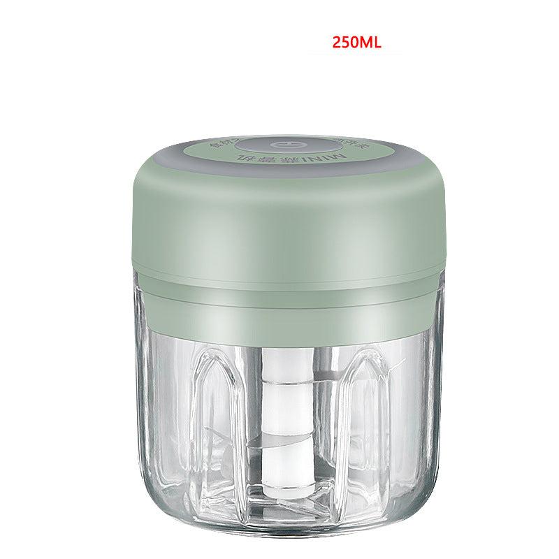 Electric Garlic Smasher Meat Grinder 250 ml Green