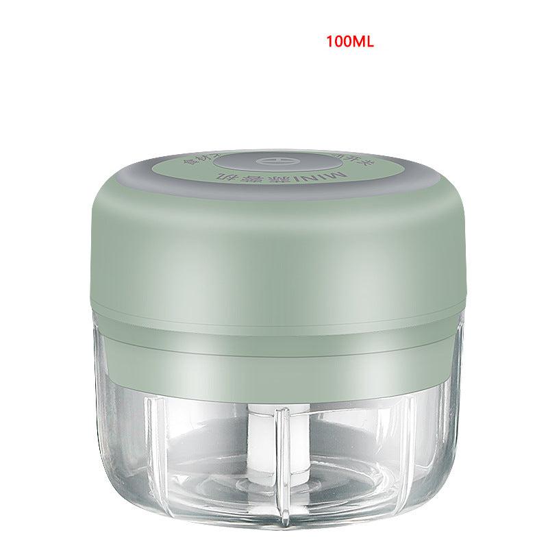 Electric Garlic Smasher Meat Grinder 100 ml Green