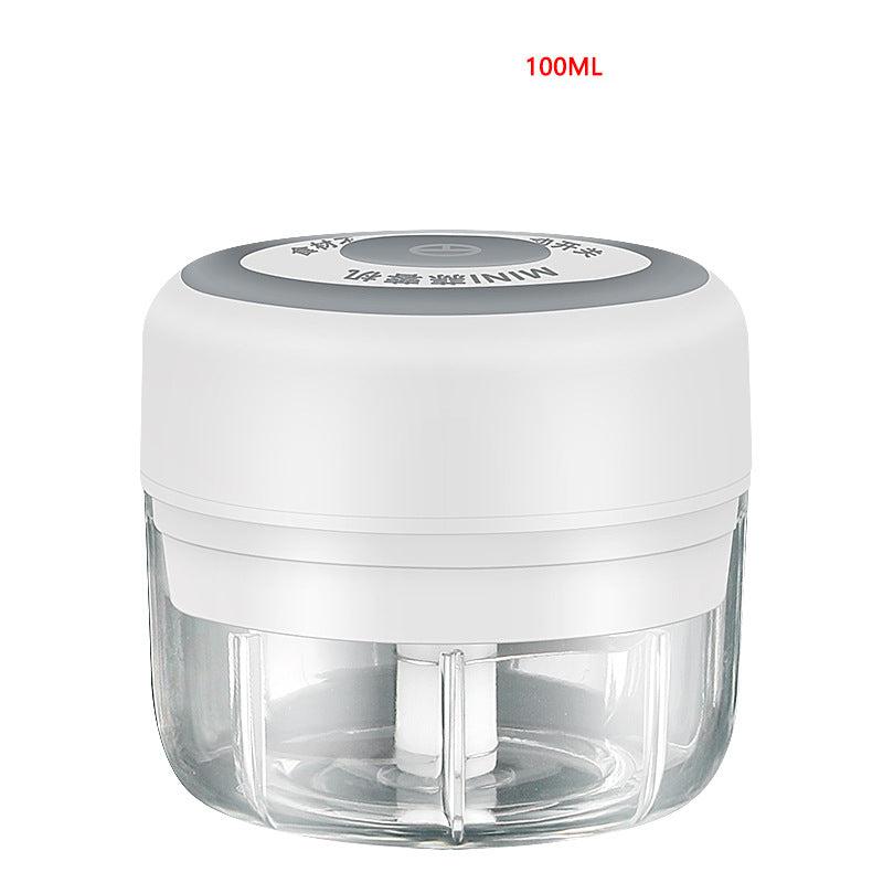 Electric Garlic Smasher Meat Grinder 100 ml White