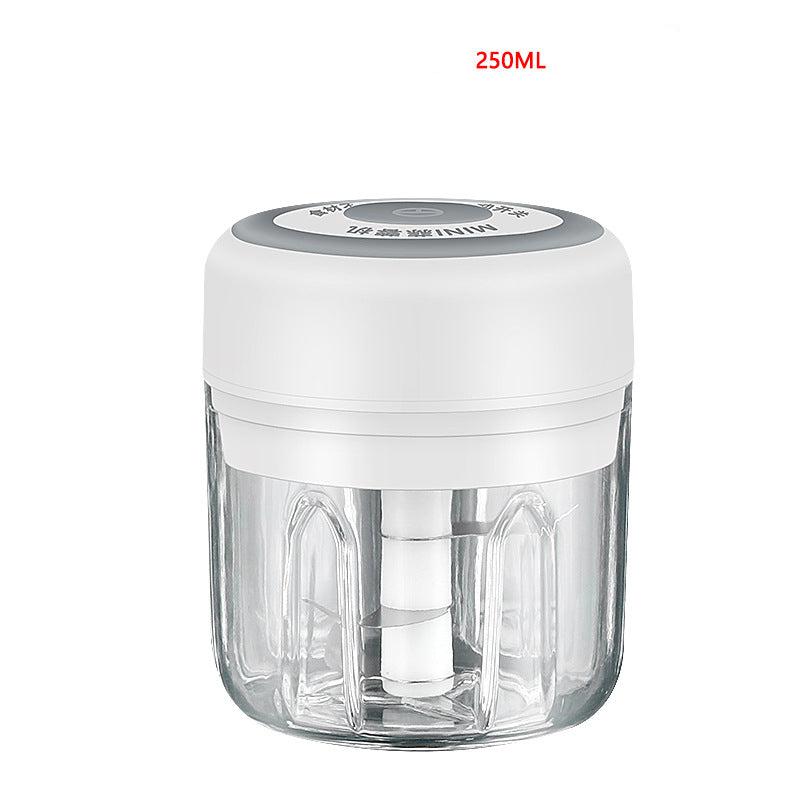 Electric Garlic Smasher Meat Grinder 250 ml White