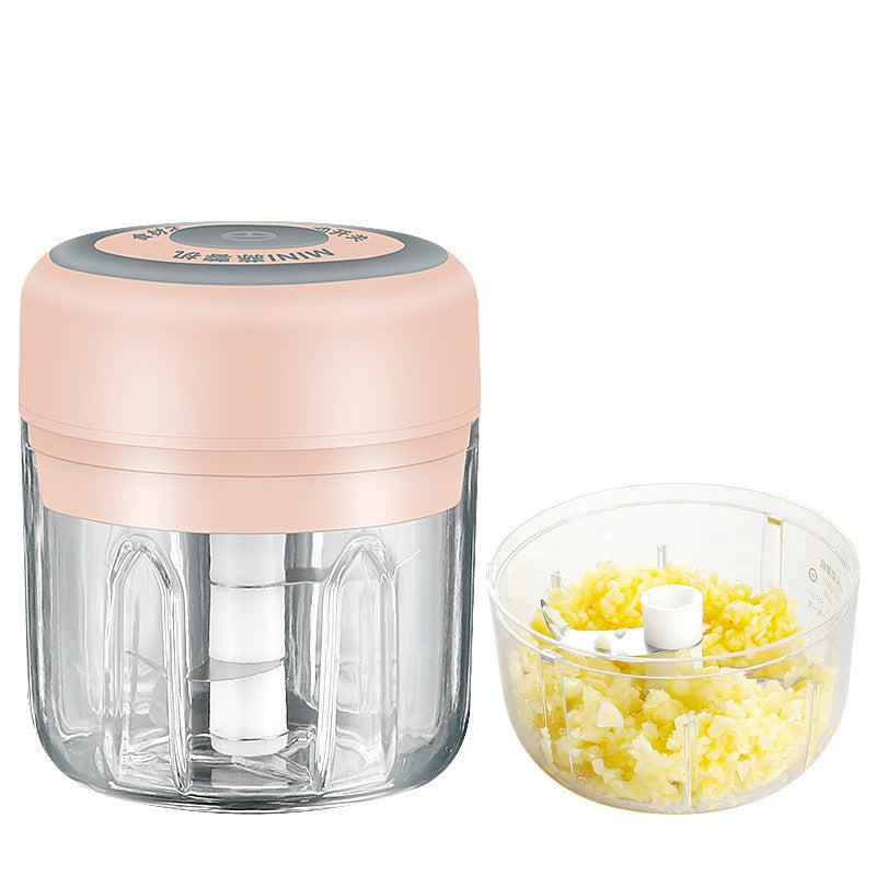 Electric Garlic Smasher Meat Grinder Pink