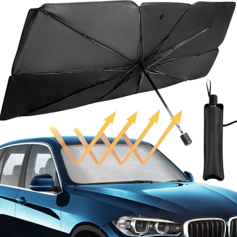 Car Sunshade in use